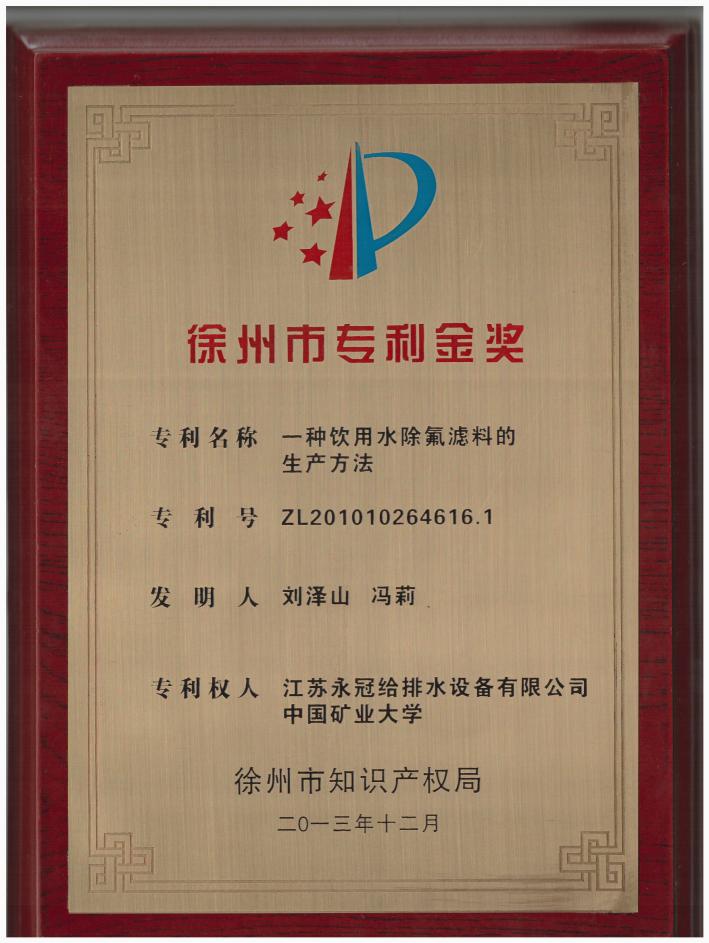 徐州市专利金奖